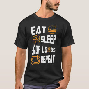 T-shirt Semi-Camion Conducteur Mécanique Mangez Le Sommeil