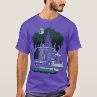 T-shirt Semi-Camion de Noël de vacances de Hauling