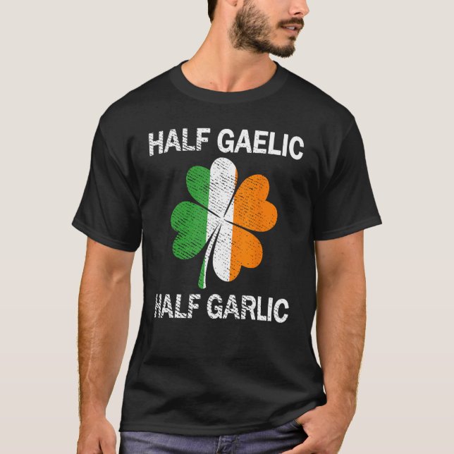 T-shirt Semi-gaélique Semi-ail Saint Patrick (Devant)