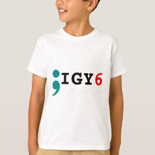 T-shirt Semicolon J'Ai Votre Ck Sensibilisation Au Suicide