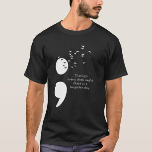 T-shirt Semicolon Oiseaux Poursuivre la prise en charge de