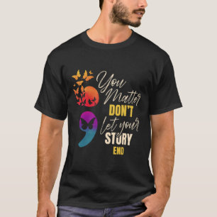 T-shirt Semicolon Prévention de la sensibilisation à la sa