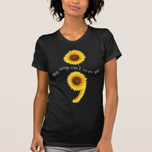 T-shirt Semicolon Sunflowe Diffusion de l'expertise en san (Devant)
