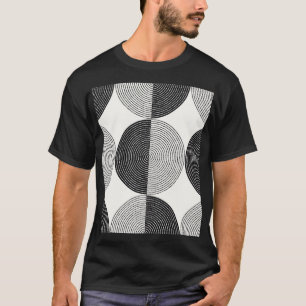 T-shirt Semicules géométriques : motif simple.
