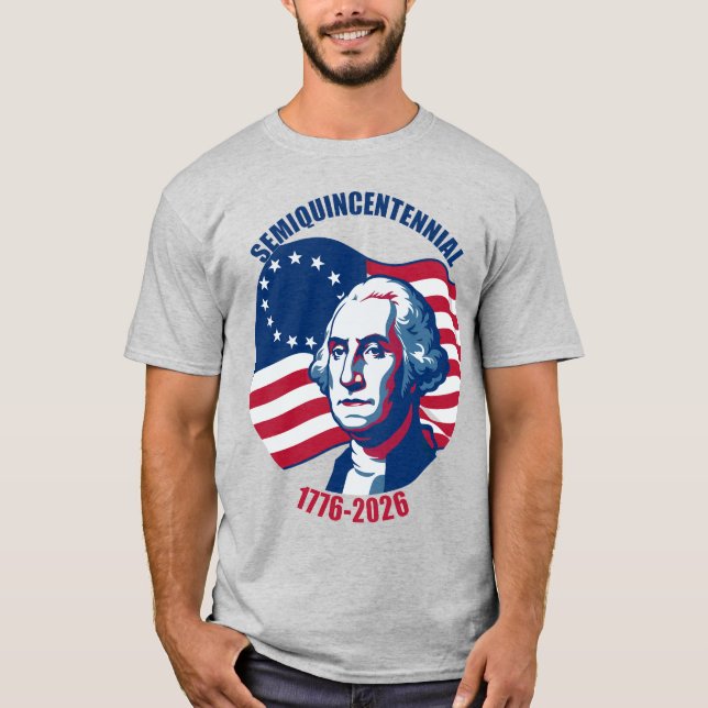 T-shirt Semiquincentenaire George Washington (Devant)