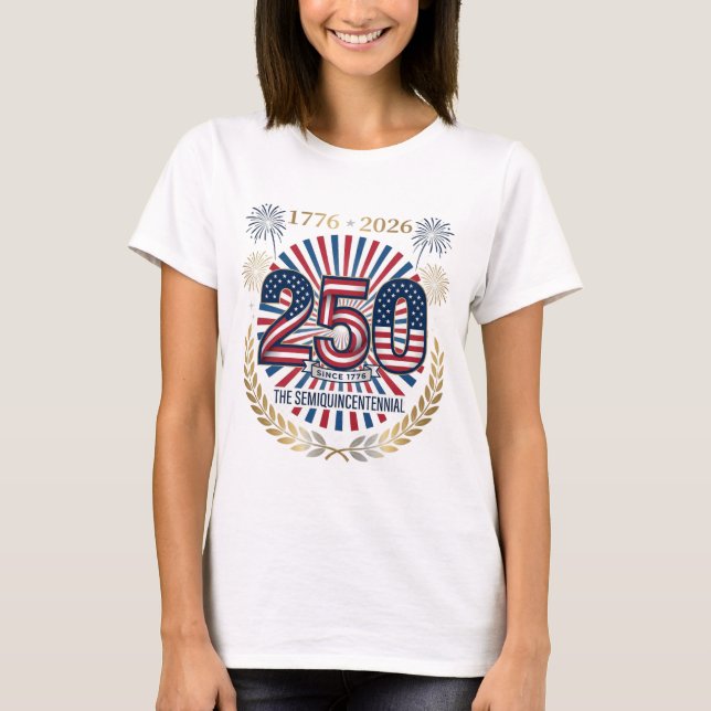 T-shirt Semiquincentennial 250 Drapeau USA (Devant)