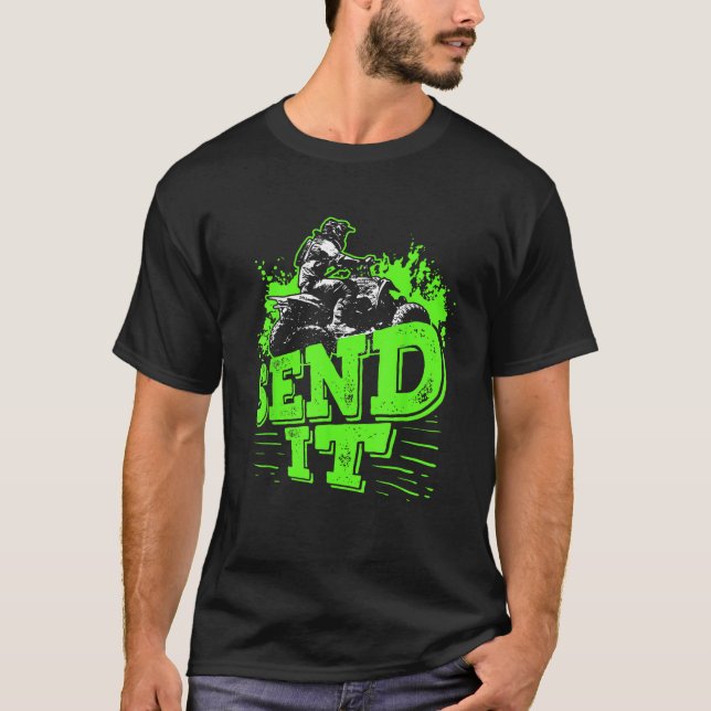T-shirt Send It Venin Funny Quad Biking Four Wheelers (Devant)