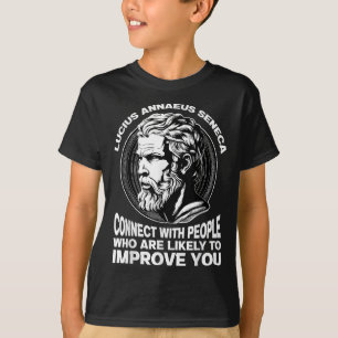 T-shirt Seneca Philosophe stoïque Motivation auto-améliore