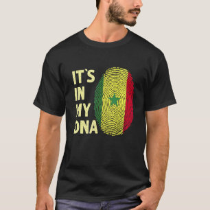 T-shirt Sénégal Dans Mon Équipe Drapeau Dna Sénégalais Sén