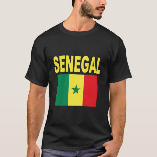 T-shirt Sénégal Drapeau Cool Drapeau Drapeaux Sénégalais D