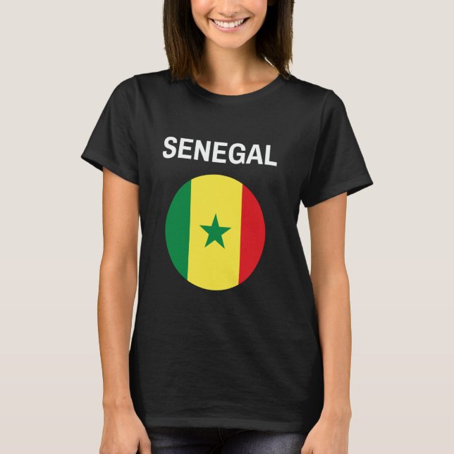 T-shirt Sénégal - Drapeau moderne (Devant)