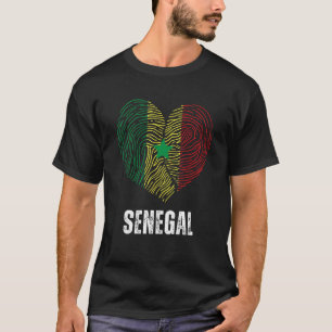 T-shirt Sénégal Drapeau sénégalais Drapeau sénégalais Séné