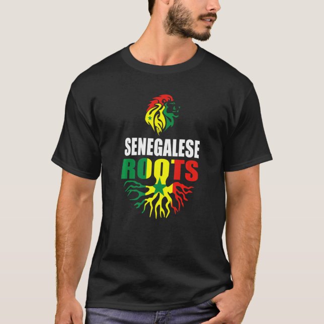 T-shirt Sénégal Drapeau sénégalais Racines Sénégal (Devant)