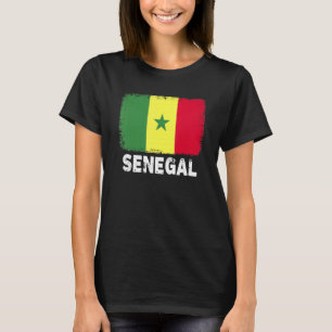 T-shirt Sénégal Drapeau Soutien Sénégalais Femmes Hommes