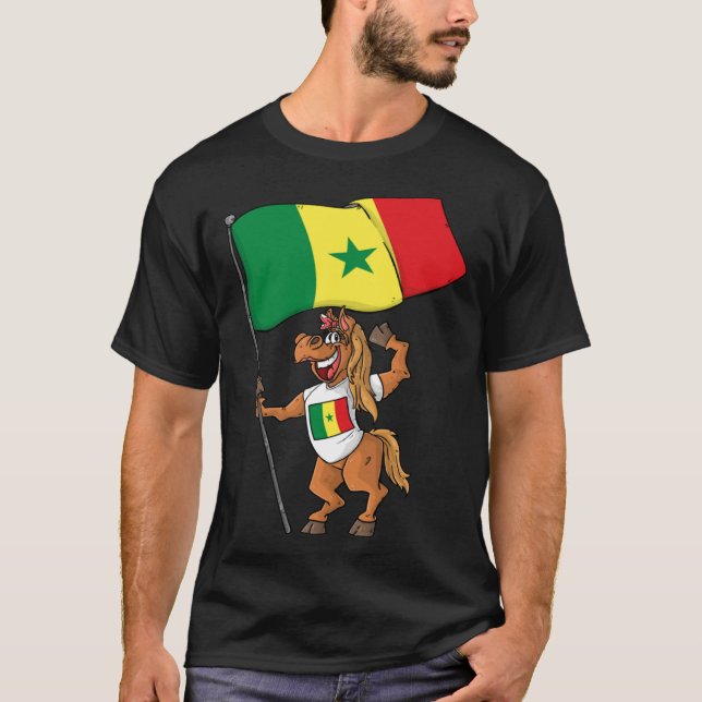 T-shirt Senegal Fan Horse (Devant)