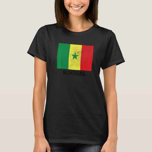 T-shirt Sénégal Flag Pride Senegalese Flag (Devant)