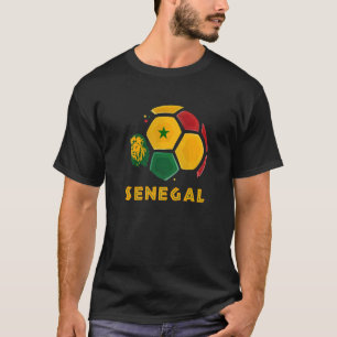 T-shirt Sénégal Lions Sénégal Drapeau Football Fans
