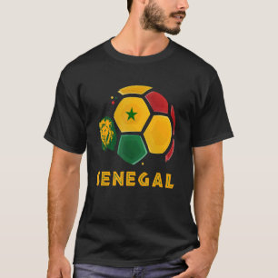 T-shirt Sénégal Lions Sénégal Drapeau Football Fans