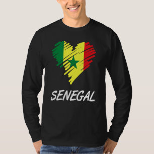 T-shirt Sénégal Sénégalais Afrique de l'Ouest Fière Amour