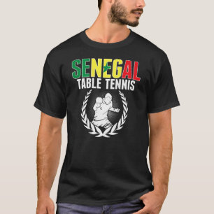 T-shirt Sénégal Tennis de table Sénégalais Ping Pong Suppo
