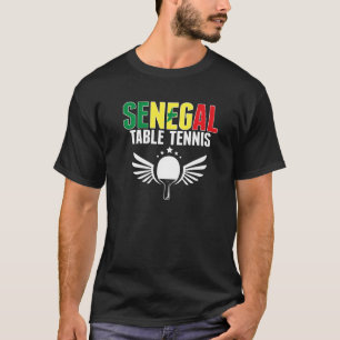 T-shirt Sénégal Tennis de table Sénégalais Ping Pong Suppo