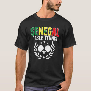 T-shirt Sénégal Tennis de table Sénégalais Ping Pong Suppo