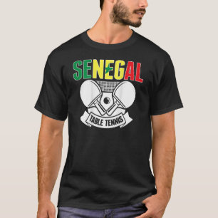 T-shirt Sénégal tennis de table soutien Ping-Pong sénégala
