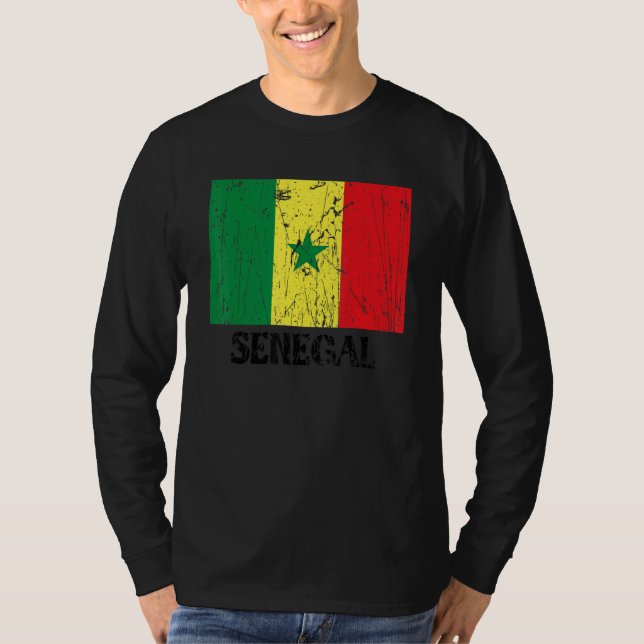 T-shirt Senegalese Senegal Flag Pride Senegalese Flag (Devant)