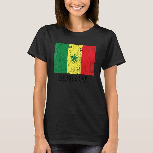 T-shirt Senegalese Senegal Flag Pride Senegalese Flag (Devant)