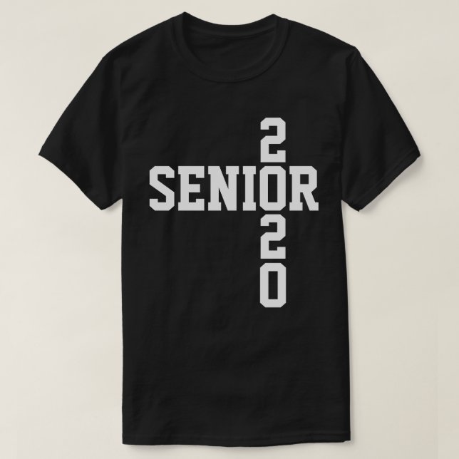 T-shirt Senior 2020 white Text Class of 2020 (Design devant)