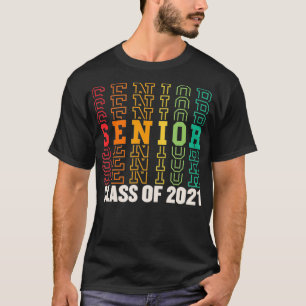 T-shirt Senior 2021 Classe de 2021 Graduation Grad Cadeau