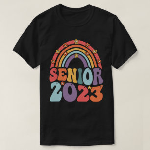T-shirt Senior 2023 Boho Rainbow Class Of 2023 Graduation 