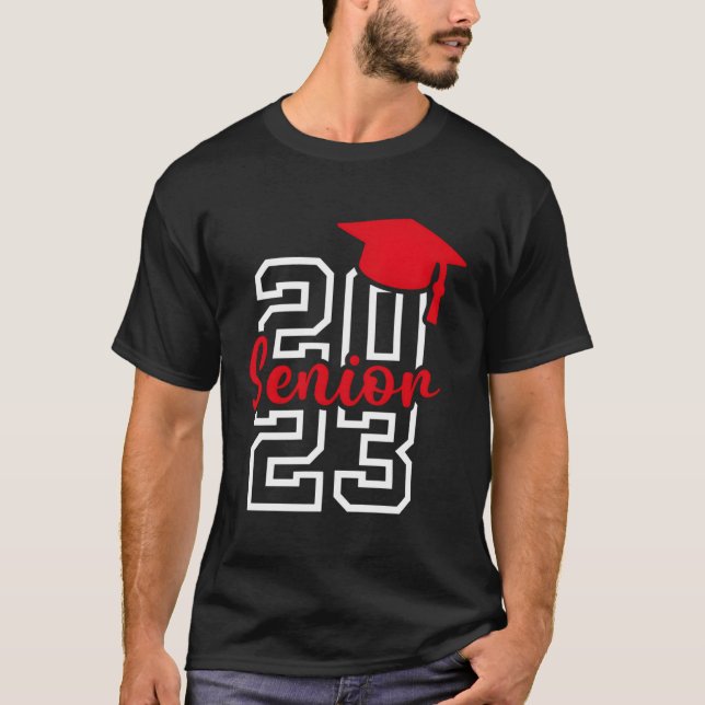 T-shirt Senior 2023 Retourner À L'École Classe De 2023 Dip (Devant)