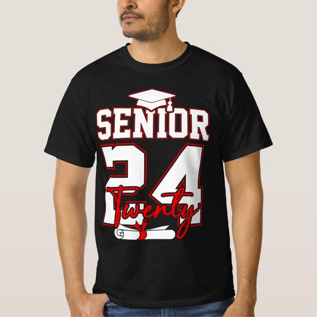 T-shirt Senior 2024 Class Of 2024 Back To School (Devant)