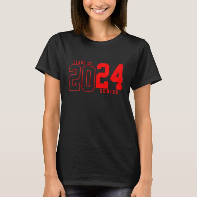 T-shirt Senior 2024 Class of 2024 Seniors Graduation 2024 (Devant)