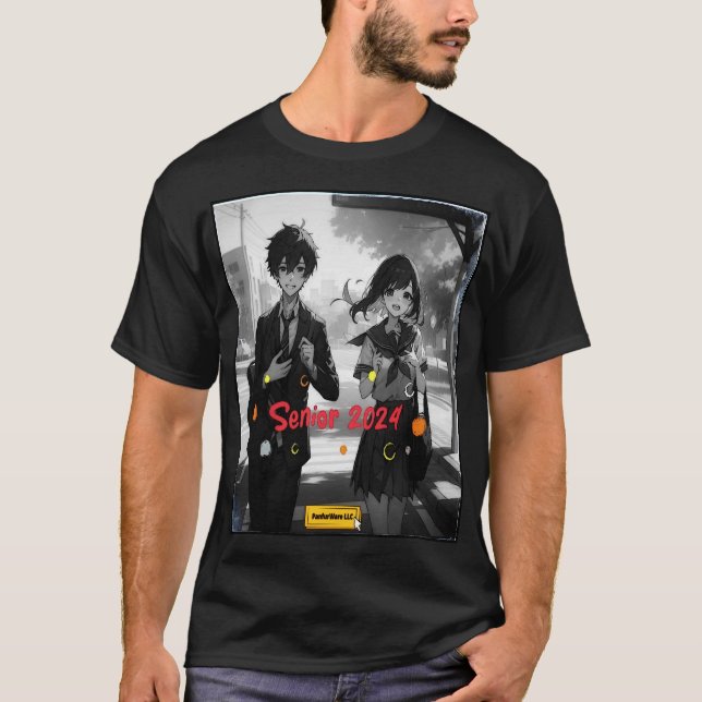 T-shirt Senior 2024 Contrefeit Anime Aesthétique (Devant)
