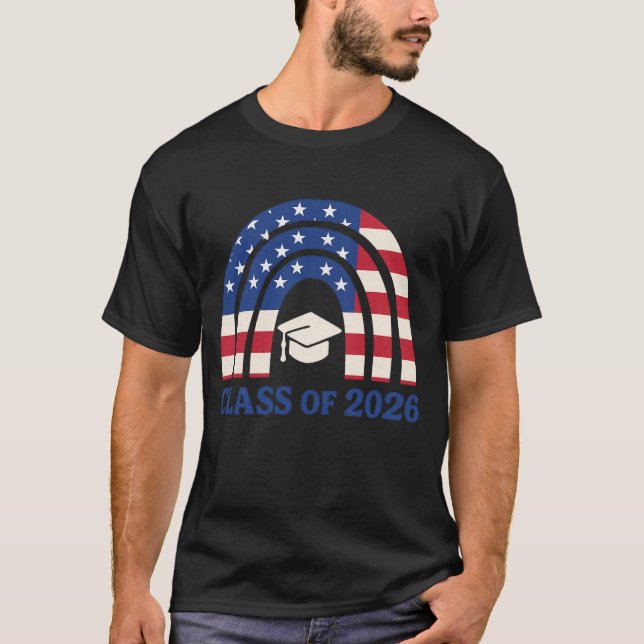 T-shirt Senior 2026 | Classe de Graduation de 2026 Blue De (Devant)