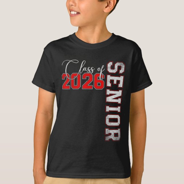 T-shirt Senior 2026 Graduation My Last First Day Of Cl Of  (Devant)