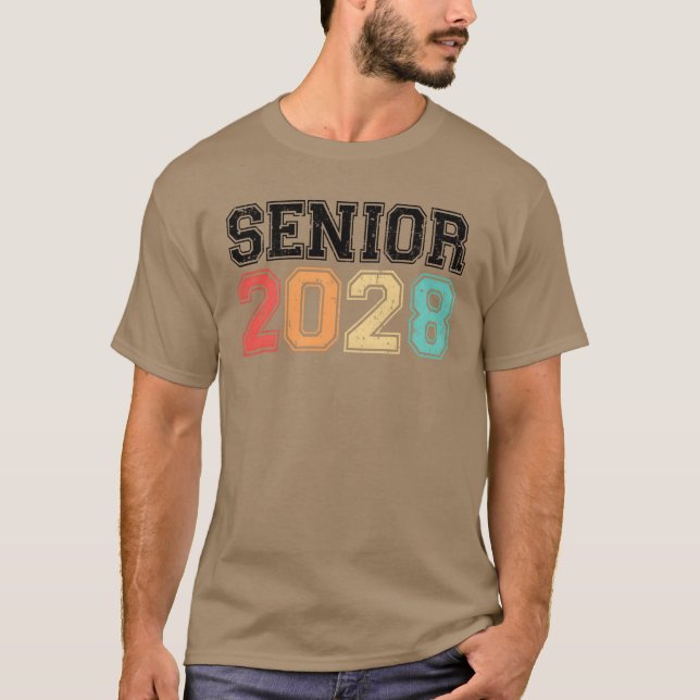 T-shirt Senior 2028 Rétro Vintage garçon (Devant)
