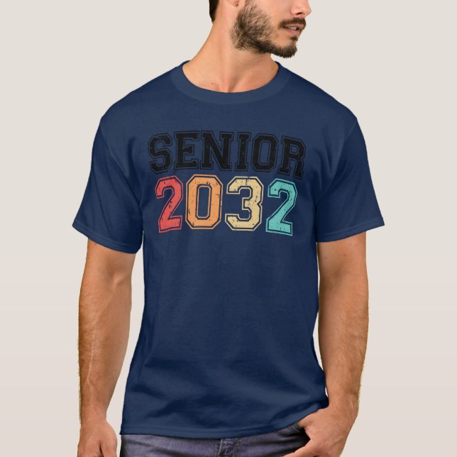 T-shirt Senior 2032 Retro Vintage gift (Devant)