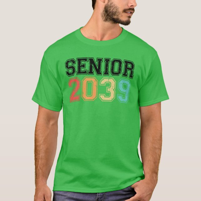 T-shirt Senior 2039 Retro Vintage friends (Devant)