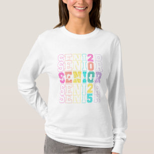 T-shirt Senior Class of 2025 Pastel Long Sleeve Shirt