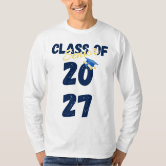 T-shirt Senior Class of 2027 Graduation Retro Typography