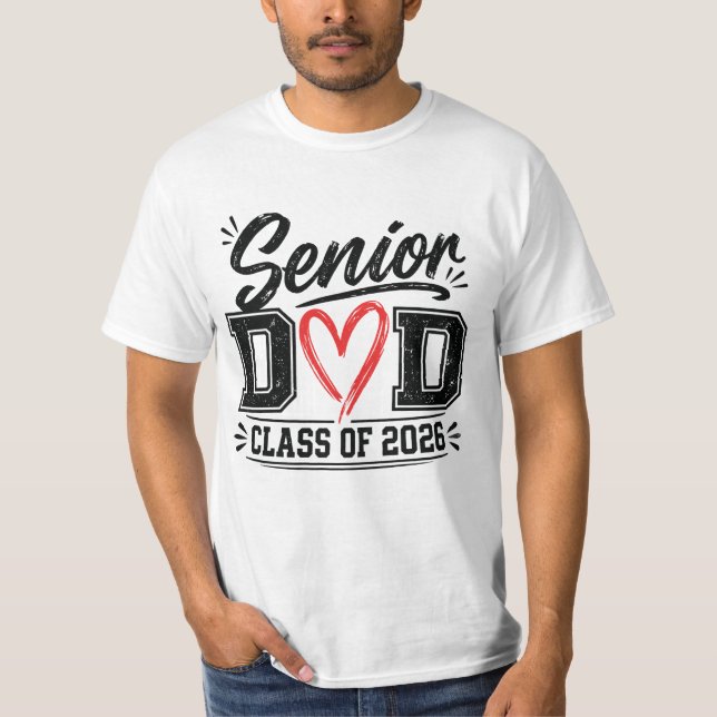 T-shirt senior dad class of 2026 (Devant)