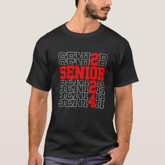 T-shirt Senior Graduation Gift Boys Girls Class Of 2024 Se
