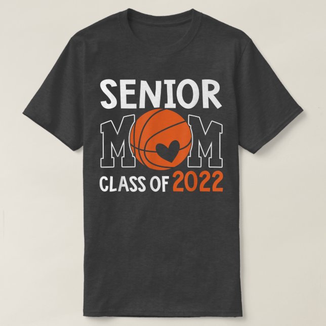 T-shirt Senior Mom Class Of 2022 Basketball Maman Graduati (Design devant)