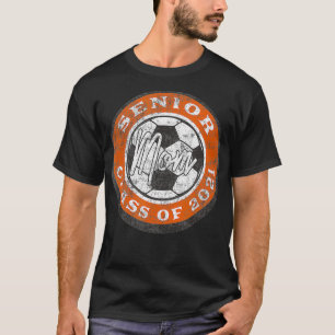 T-shirt Senior Soccer Player Maman Classe de 2021 Burnt Or