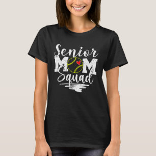 T-shirt Senior Softball Mom Squad Jeu Vibes de la Fête de 