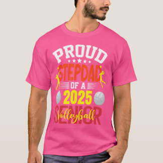 T-shirt Senior Volleyball Stepdad 2025 Volleyball Senior S