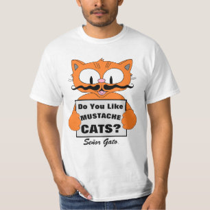 T-shirt Señor Gato "Aimez-Vous Les Chats Moustaches ?" T-s